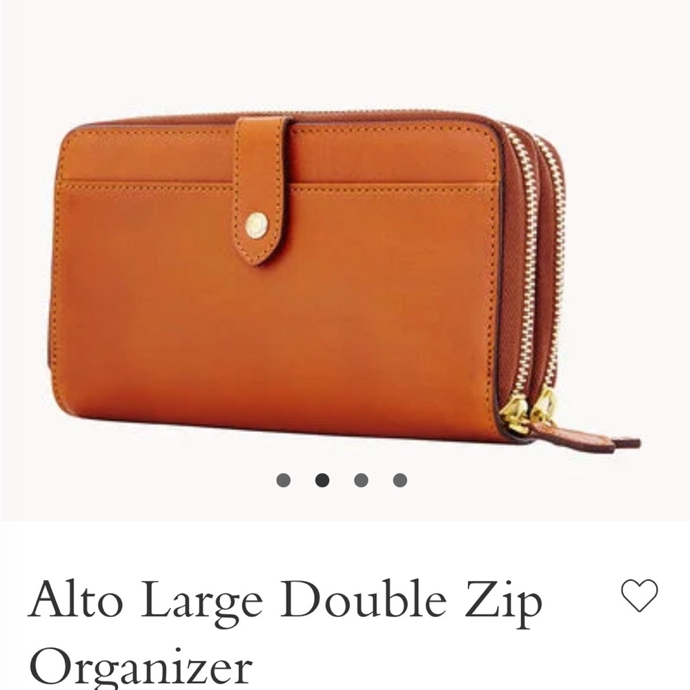 Large Double Zip Organizer Wallet